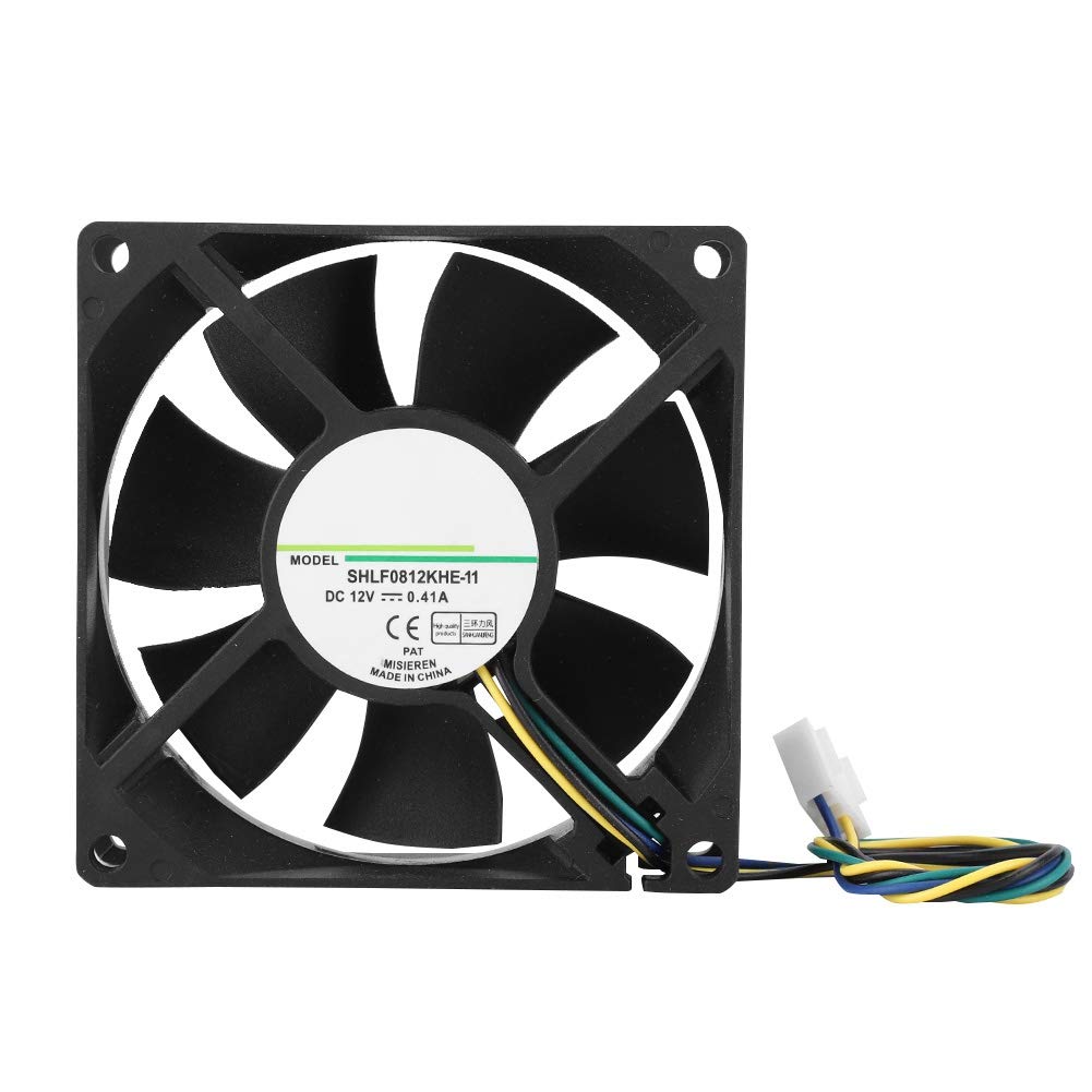 80 -mm -Kühlventilator 12 V 4000 U/Min Hoher Luftstrom Stilles Hydrauliklager mit PWM -Temperaturregelung für Chassis CPU -Wärme -Stromversorgung Wasserkühlung von YUYTE