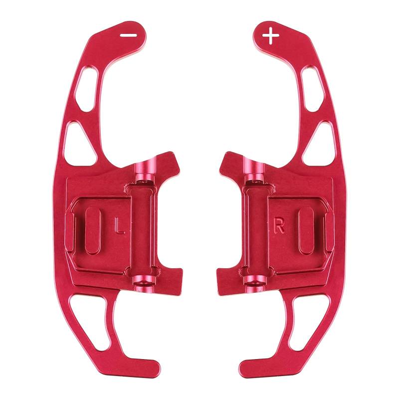 YWNYT 2 Stück Auto-Lenkrad-Schaltwippen, Aluminiumlegierung, Schalthebelverlängerung für VW Golf GTI R R-line GTD GTE MK7 7 Polo GTI 2014–2019 (rot) von YWNYT