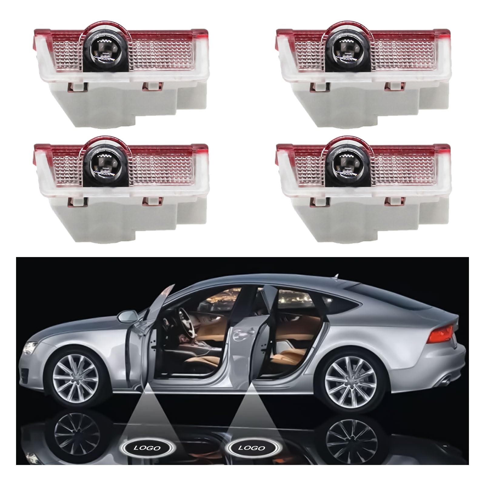 YWNYT 4 Stück Autotür Logo Projektor, Welcome Lights LED Auto Willkommen Lights Kompatibel mit BENZ A B C E M G GL GLA GLC GLE GLS Klasse 4dr W205 W213 W176 W166 W212 YWNYT 4 Stück Autotür Logo Projektor, Welcome Lights LED Auto Willkommen Lights Kompatibel mit BENZ A B C E M G GL GLA GLC GLE GLS Klasse 4dr W205 W213 W176 W166 W212 von YWNYT