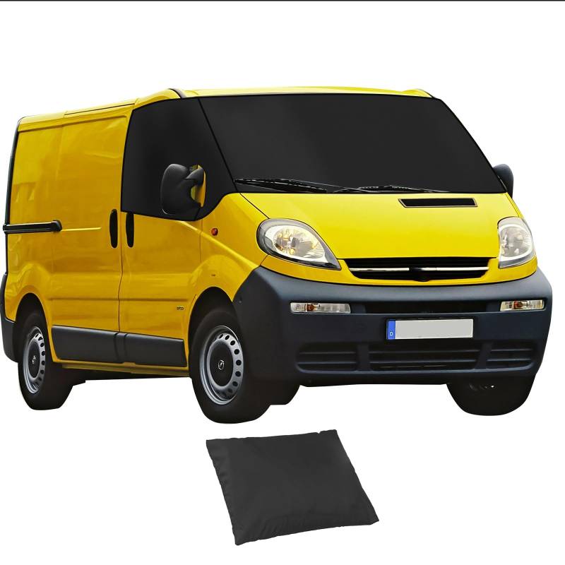 YWNYT Frontscheibenabdeckung für Vivaro/Renault Trafic/Nissan Primastar, 600D Oxford wasserdichte Auto-Windschutzscheibenabdeckung,Sonnenschutz, Frost von YWNYT
