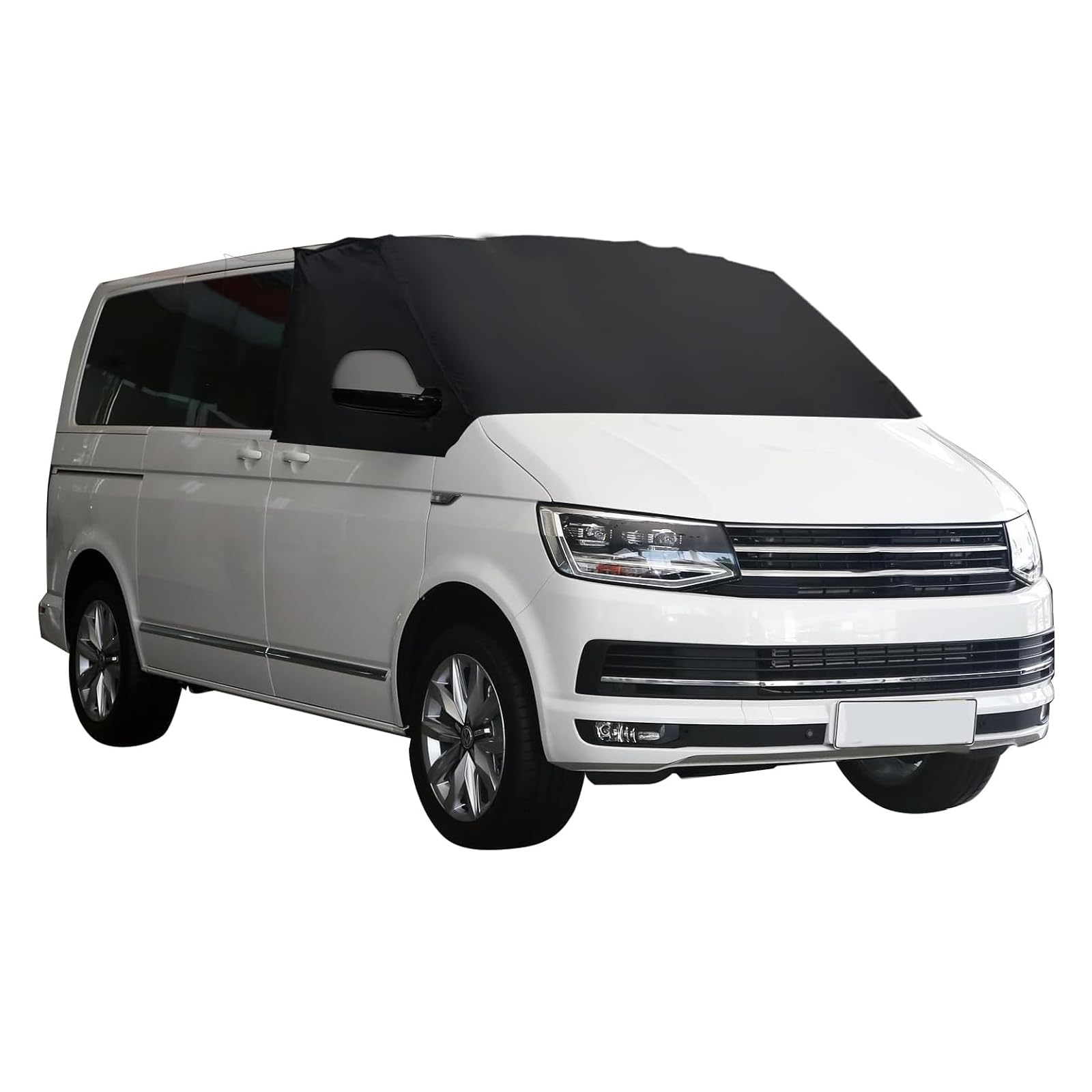 YWNYT Windschutzscheiben Abdeckung für VW T5, 600D Luxus Oxford Frontscheiben Sonnenschutz Frost Schnee Bildschirm Wrap Abdeckung Scheibenabdeckung für T5 Transporter von YWNYT