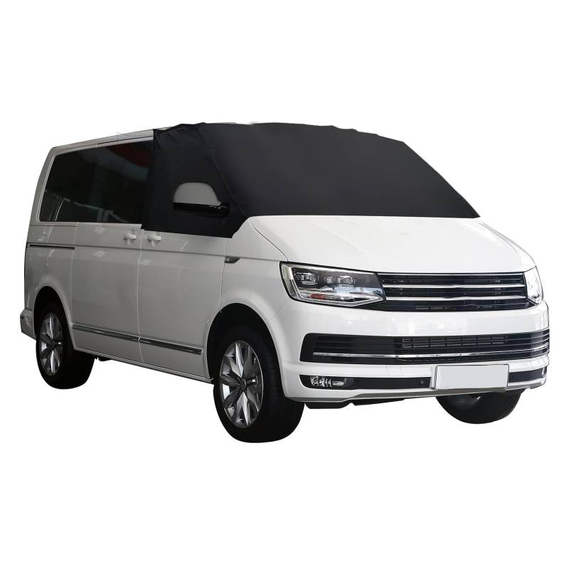 YWNYT Windschutzscheiben Abdeckung für VW T5, 600D Luxus Oxford Frontscheiben Sonnenschutz Frost Schnee Bildschirm Wrap Abdeckung Scheibenabdeckung für T5 Transporter von YWNYT
