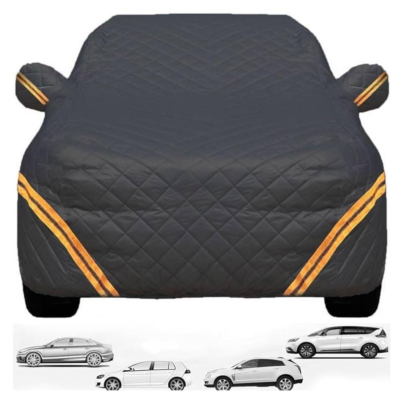 Hagelschutzplane Kompatibel Mit Tesla Model 3 2017-2025, Allwetter-Plane Winddicht Schneefest Wasserdicht(Black) von YXCMD
