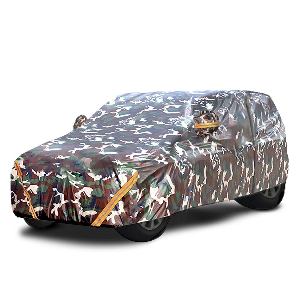 Vollständige Autoabdeckung Kompatibel Mit FIAT Pulse 2024-2025, wasserdichte Winddichte Plane Für Den Außenbereich(Camouflage) von YXCMD