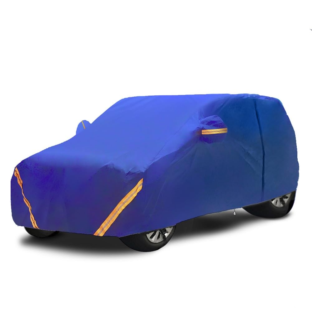 Vollständige Autoabdeckung Kompatibel Mit MINI Cooper Clubman 2024, wasserdichte Winddichte Plane Für Den Außenbereich(Blue) von YXCMD