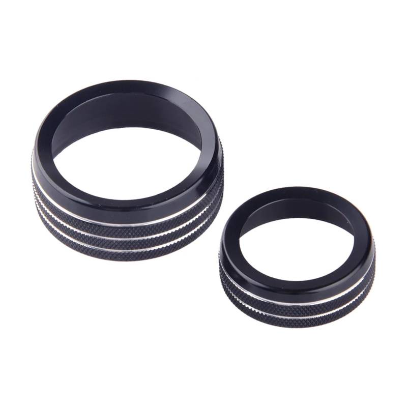 YYFHR 1 Set Radio Volumen Schalter Taste Knob Ring Abdeckung Fit for Jeep Grand Cherokee 2014-2021 Abdeckung für Klimaanlagenknopf von YYFHR