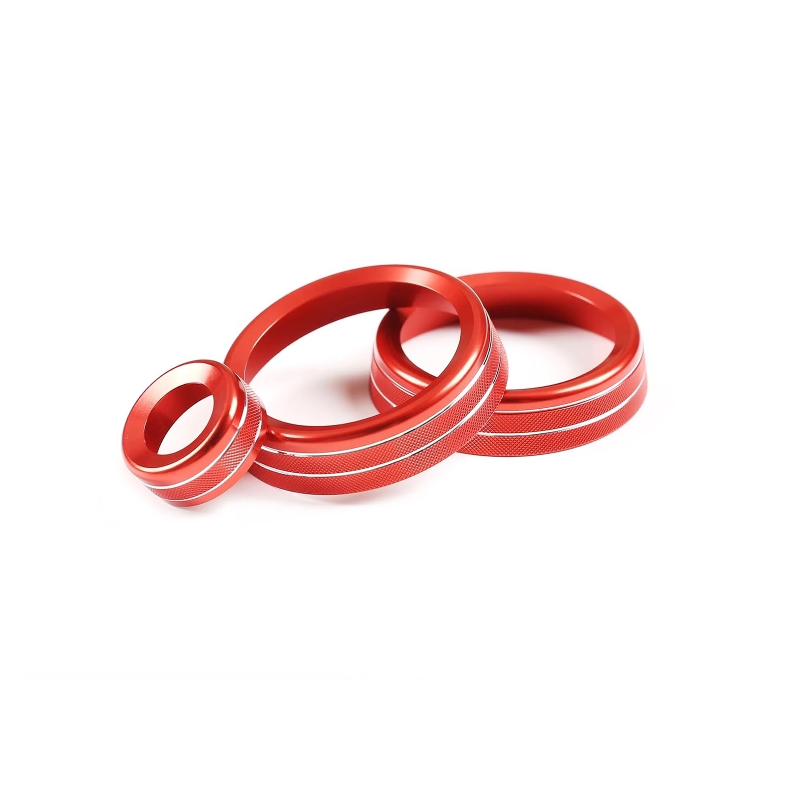 YYFHR 3Pcs Klimaanlage Schalter Knopf Volumen Modus Taste Fit for Land Rover Defender 110 2020 Abdeckung für Klimaanlagenknopf(Red) von YYFHR