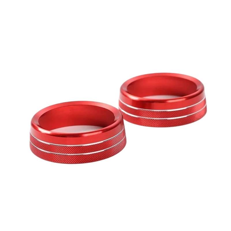 YYFHR AC Control Schalter Taste Ring Abdeckung Trim Fit for Ford Mustang 2015-2020 Abdeckung für Klimaanlagenknopf(Red) von YYFHR