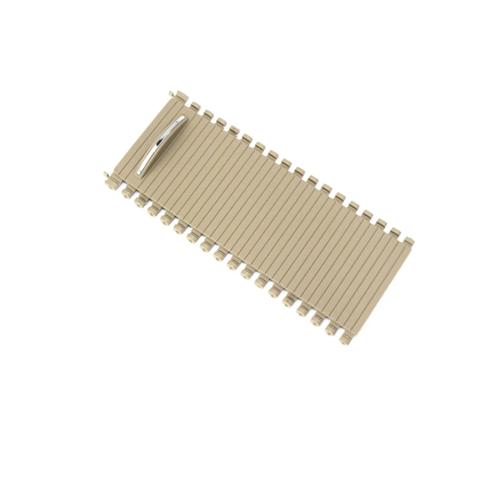 YYFHR Getränkehalter-Rollo-Abdeckung, passend for HAVAL, H3 H5 2010–2012 HFLLH3 Auto-Mittelkonsolen-Rollo-Verschluss Wasserplatten-Verschlussleiste Aufrollbare Getränkehalter-Abdeckung(Beige- 1 PC) von YYFHR