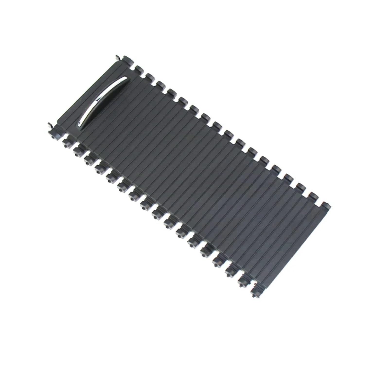 YYFHR Getränkehalter-Rollo-Abdeckung, passend for HAVAL, H3 H5 2010–2012 HFLLH3 Auto-Mittelkonsolen-Rollo-Verschluss Wasserplatten-Verschlussleiste Aufrollbare Getränkehalter-Abdeckung(Black - 1 PC) von YYFHR