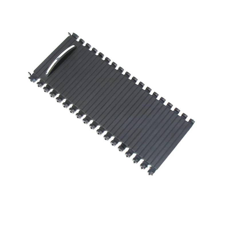 YYFHR Getränkehalter-Rollo-Abdeckung, passend for HAVAL, H3 H5 2010–2012 HFLLH3 Auto-Mittelkonsolen-Rollo-Verschluss Wasserplatten-Verschlussleiste Aufrollbare Getränkehalter-Abdeckung(Black - 1 PC) von YYFHR