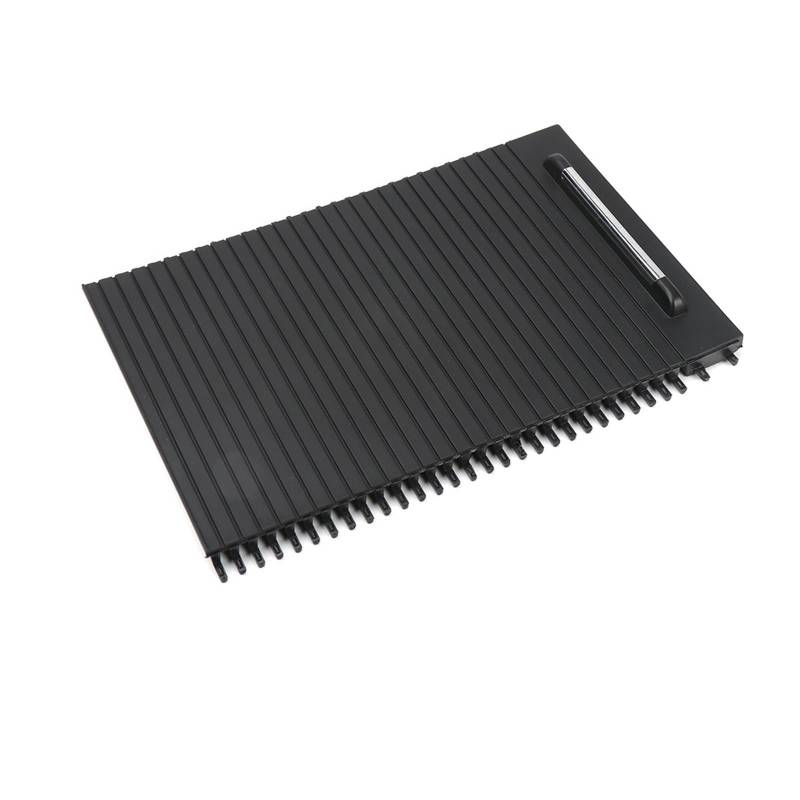 YYFHR Getränkehalter-Rollo-Abdeckung, passend for RE1 RE2 RE4 CRV 2007-2011 83412-SWJ01 Schiebeläden for die Armlehne der Mittelkonsole Aufrollbare Getränkehalter-Abdeckung(Black) von YYFHR