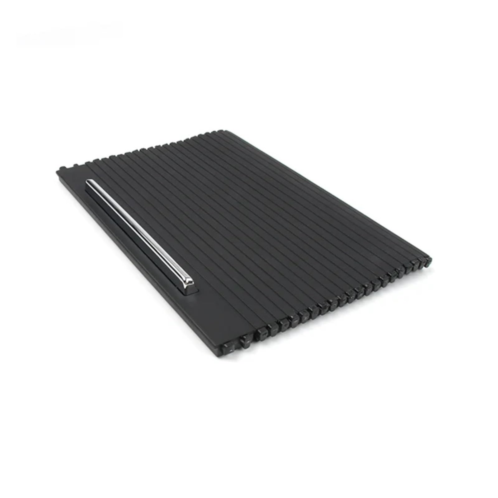 YYFHR Getränkehalter-Rollo-Abdeckung, passend for Skoda, Superb 2009–2025 3T08625319B9, Mittelkonsole, Getränkeverschlussplatte, Wasser Aufrollbare Getränkehalter-Abdeckung(Model B Black) von YYFHR