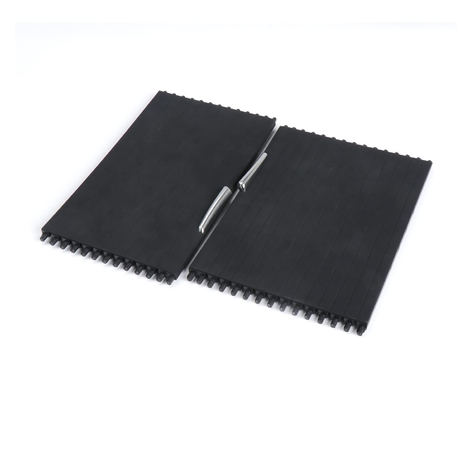 YYFHR Getränkehalter-Rollo-Abdeckung, passend for X5 E70 X6 E71 E72 2007–2014, Aufbewahrungsbox for die Mittelkonsole mit Reißverschluss Aufrollbare Getränkehalter-Abdeckung(One pair) von YYFHR