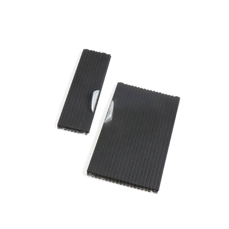 YYFHR Getränkehalter-Rollo-Abdeckung, passend for die X1X2-Serie F48 F39 2017–2022 51169299529 Schiebeläden for die Mittelkonsole des Autos, Auto-Styling Aufrollbare Getränkehalter-Abdeckung(1 Pair) von YYFHR