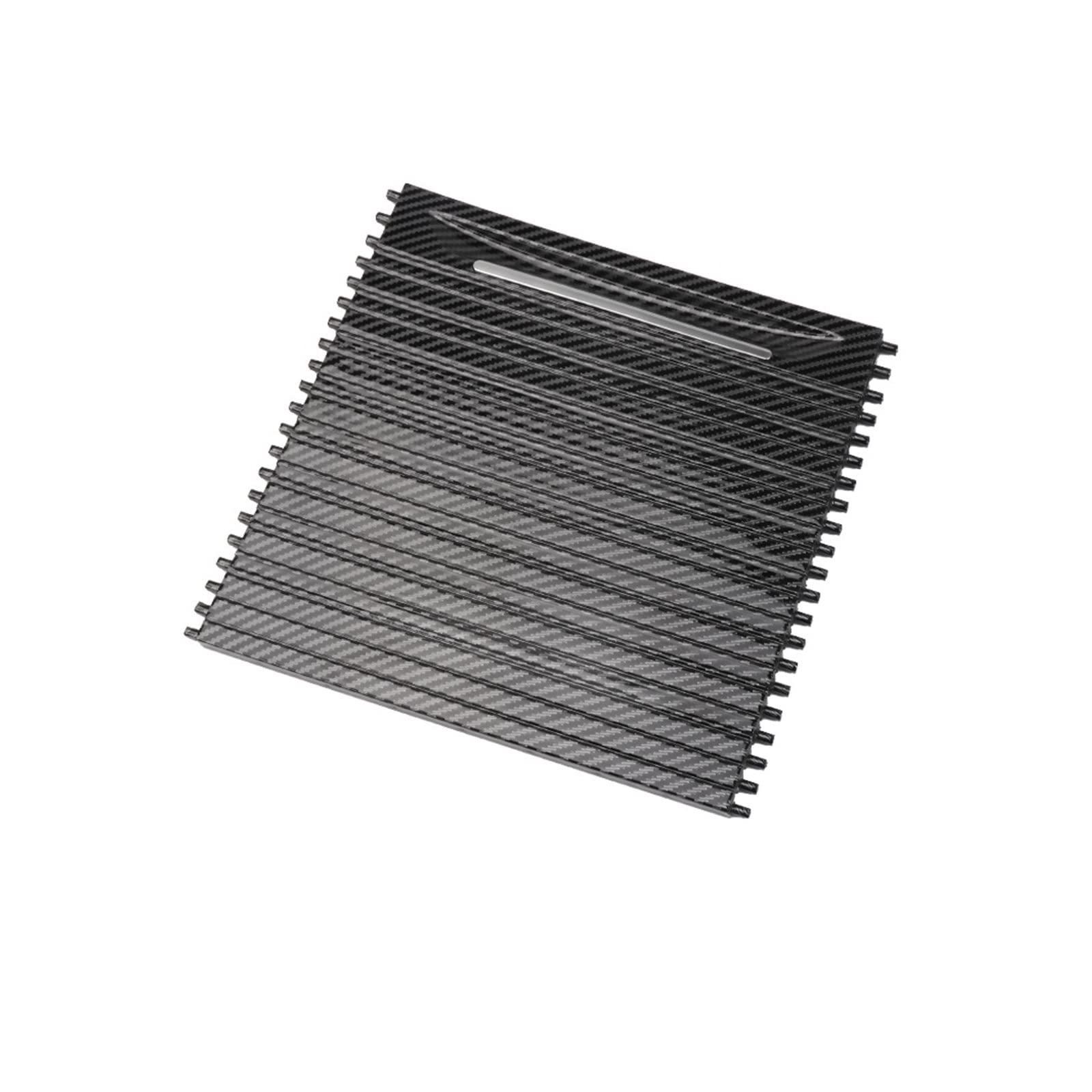 YYFHR Getränkehalter-Schieberollo-Abdeckung, passend for X5 X6 F15 F16 51169251973 Autozubehör Konsolen-Center-Getränke-Wasserverschluss Aufrollbare Getränkehalter-Abdeckung(Carbon Fiber) von YYFHR