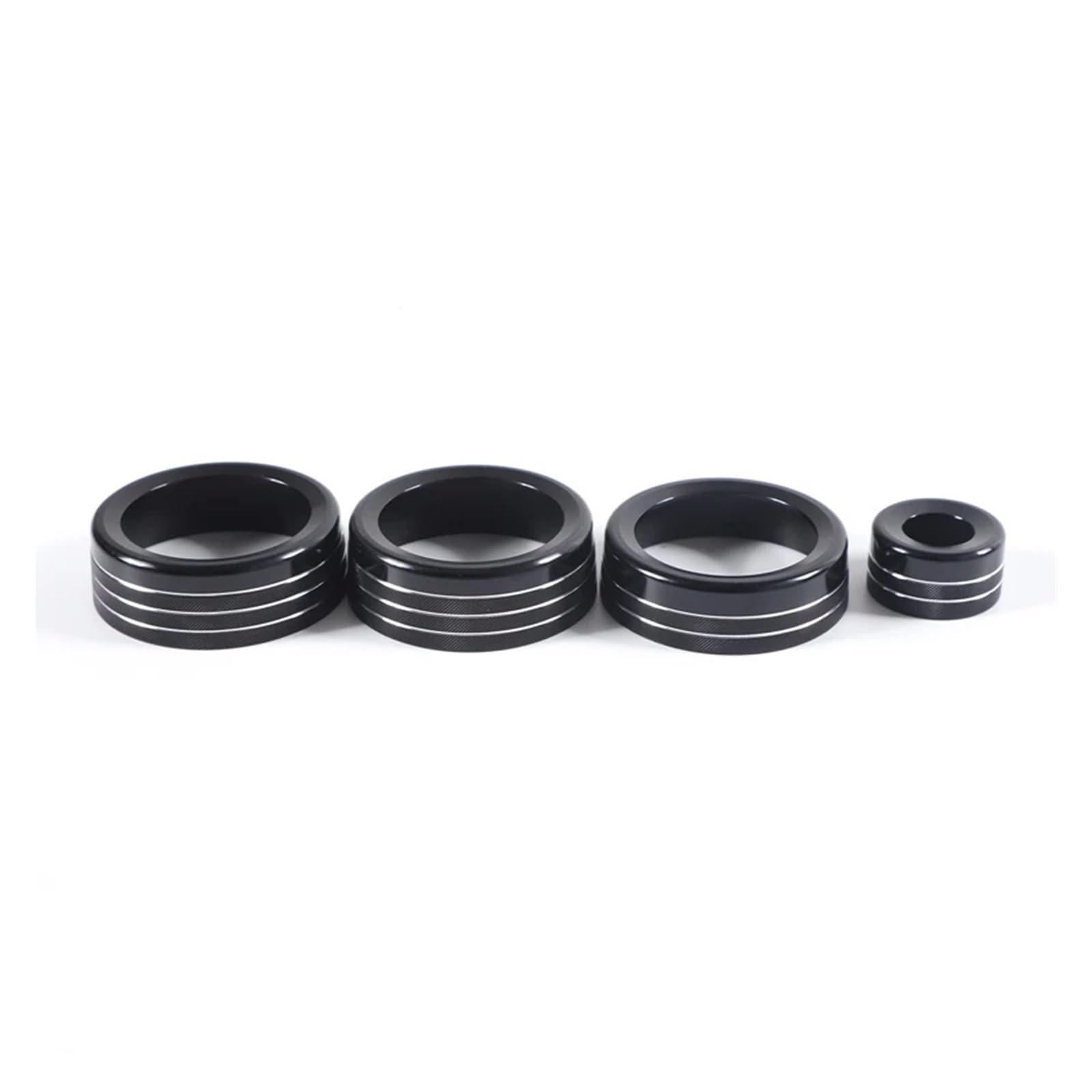 YYFHR Klimaanlage Audio Schalter Knopf Ring Abdeckung Trim Fit for Jaguar F-TYPE 2013-2022 Abdeckung für Klimaanlagenknopf(Black) von YYFHR