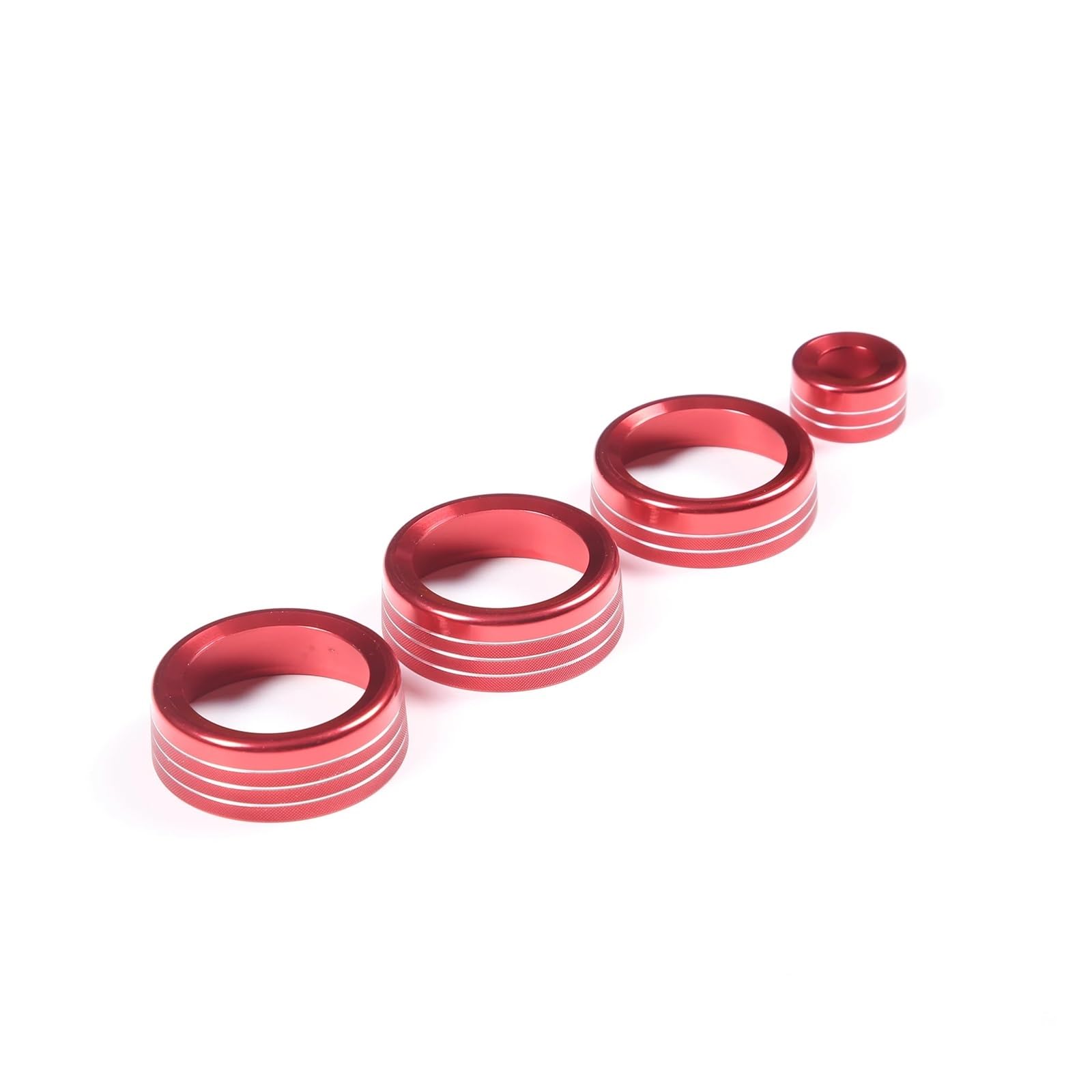 YYFHR Klimaanlage Audio Schalter Knopf Ring Abdeckung Trim Fit for Jaguar F-TYPE 2013-2022 Abdeckung für Klimaanlagenknopf(Red) von YYFHR