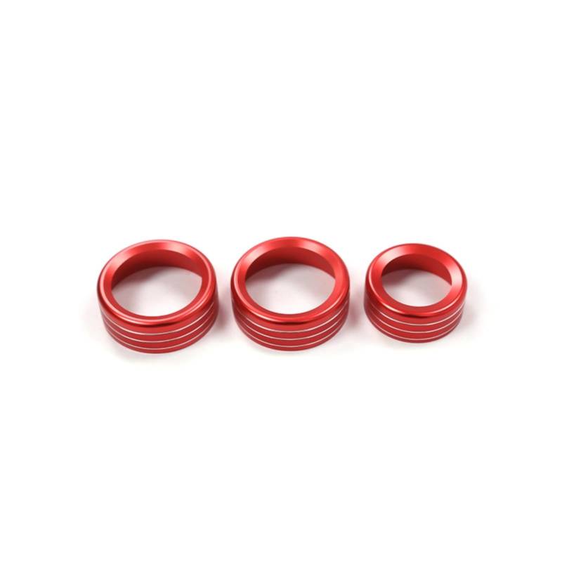 YYFHR Klimaanlage Knopf Abdeckung Control Schalter Fit for Alfa Romeo Stelvio Giulia 2017-2020 Abdeckung für Klimaanlagenknopf(Red) von YYFHR