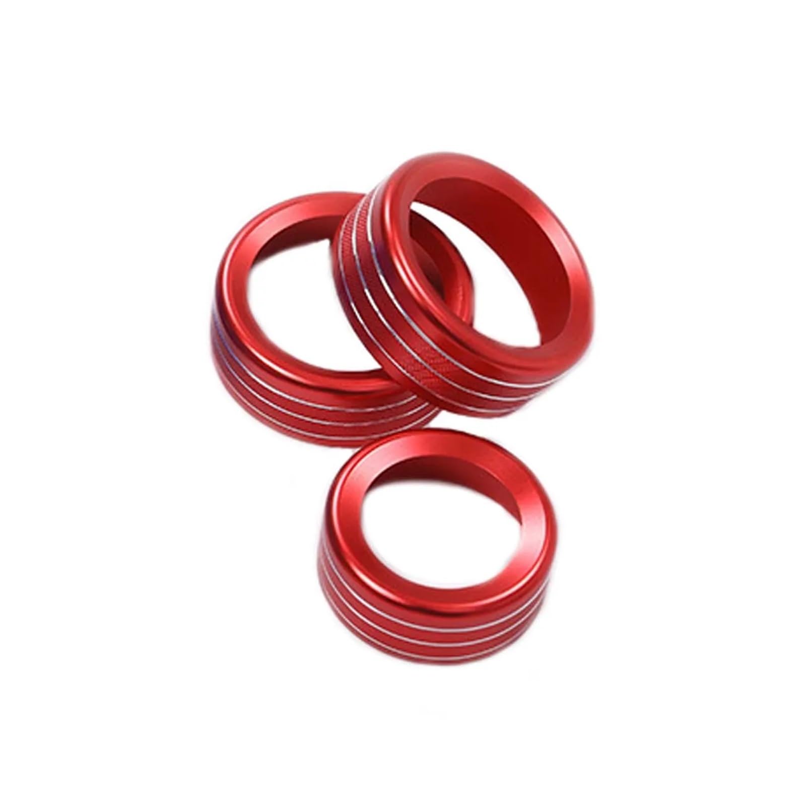 YYFHR Klimaanlage Schalter Knopf Ring Abdeckung Trim Fit for Alfa Romeo Giulia 2017-2020 Abdeckung für Klimaanlagenknopf(Red) von YYFHR