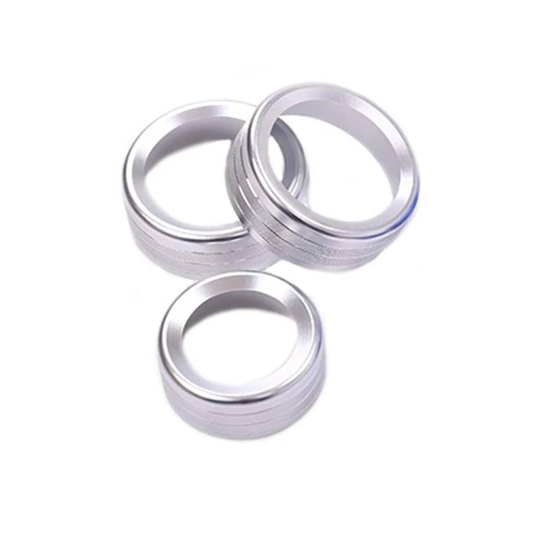 YYFHR Klimaanlage Schalter Knopf Ring Abdeckung Trim Fit for Alfa Romeo Giulia 2017-2020 Abdeckung für Klimaanlagenknopf(Silver) von YYFHR