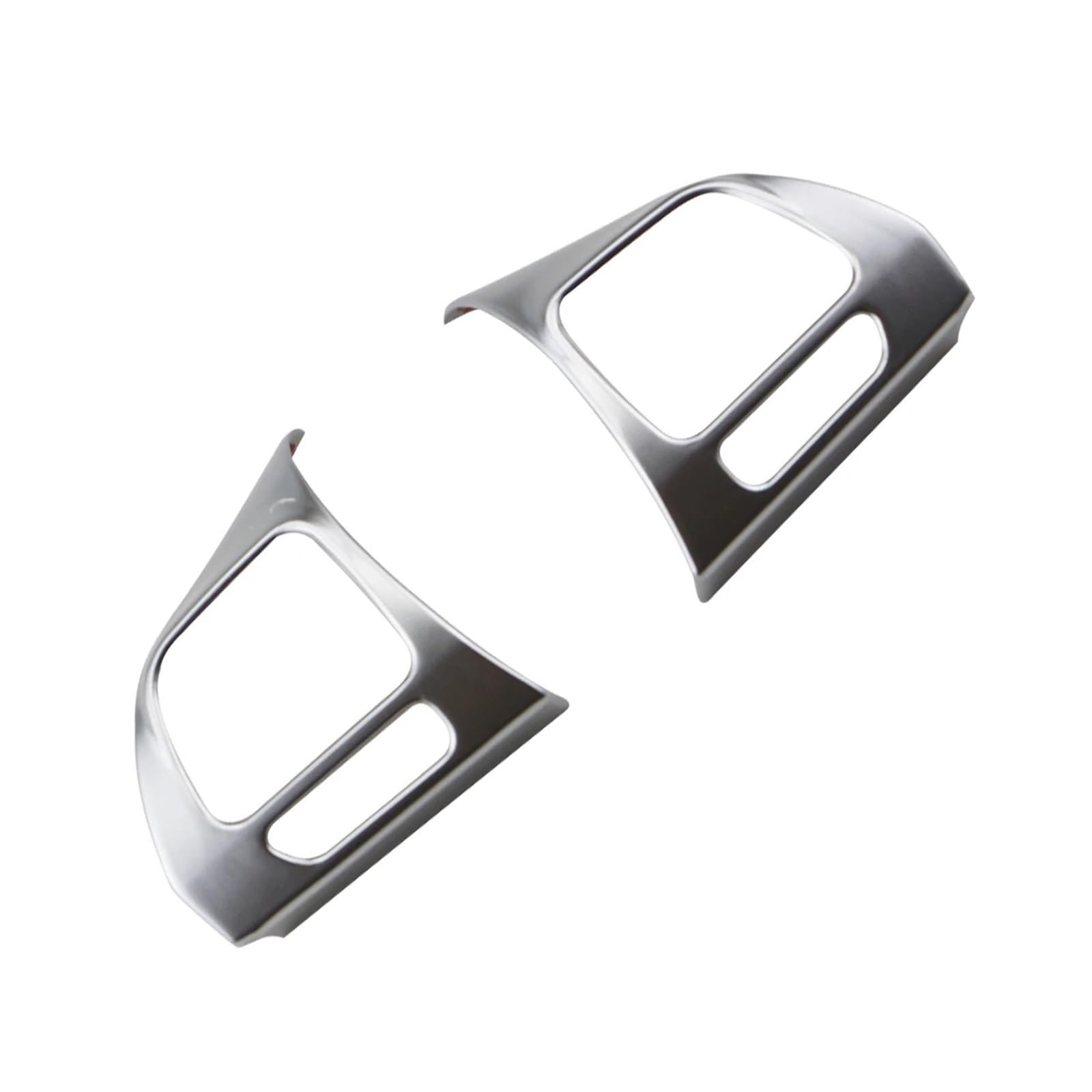 YYFHR Lenkradabdeckung, passend for VW, passend for Golf 6 Mk6 Passat B7 CC EOS Tiguan Jetta Touran Sharan Caddy Badge Blende Aufklebereinsatz Lenkrad-Bedienfeldverkleidung(Matte silver) von YYFHR
