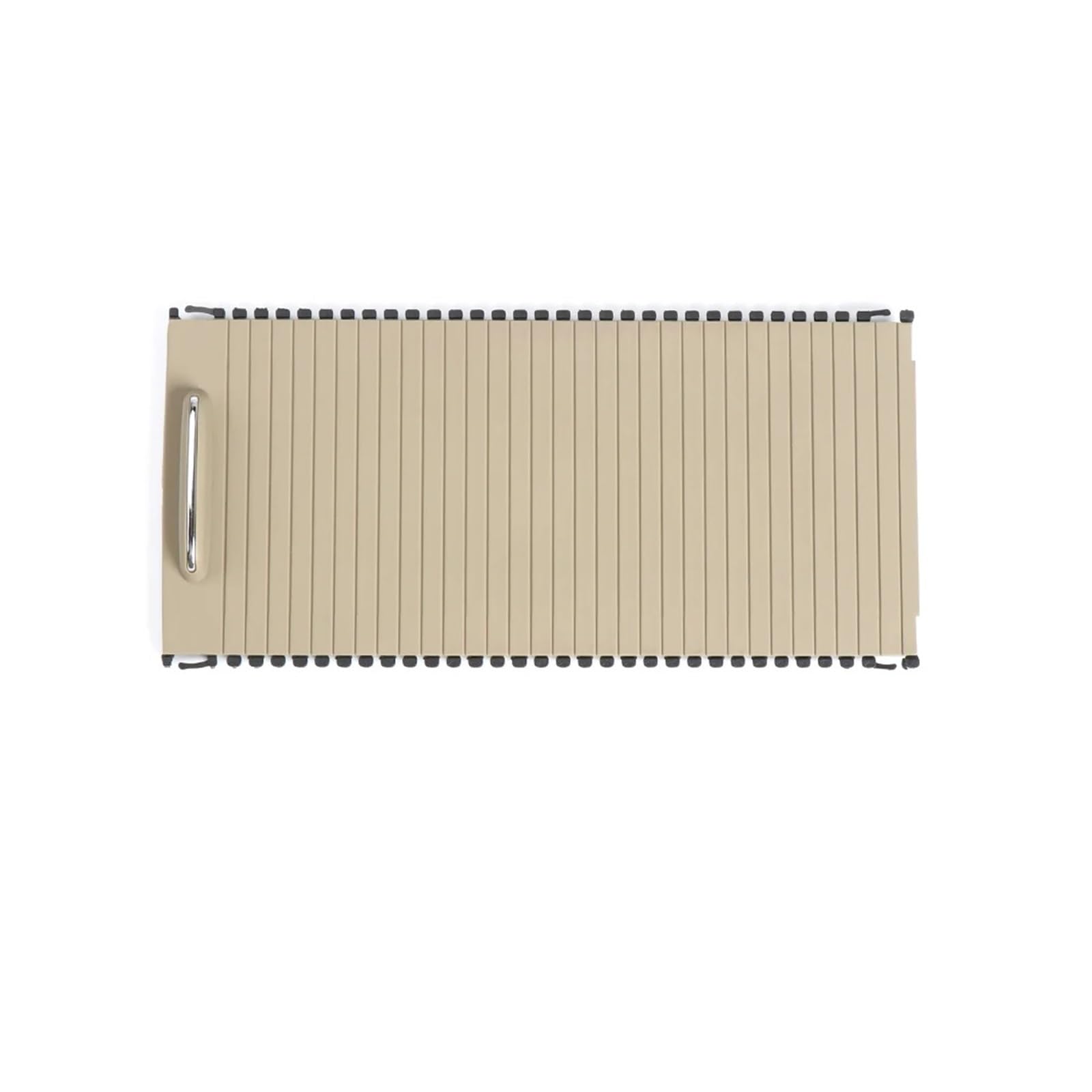 YYFHR Rolloabdeckung for Wasserbecherhalter, passend for C-Klasse W204 S204 E-Klasse W212 S212, Aufbewahrung der Mittelkonsole im Auto Aufrollbare Getränkehalter-Abdeckung(Beige) von YYFHR