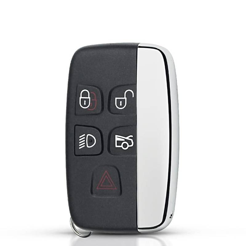 Passend für Jaguar F-Pace F-Type XE XF XJ Smart Key Ersatz Auto Funkschlüssel Gehäuse 4+1 5 Tasten Fob Blank Cover von YYHHMM