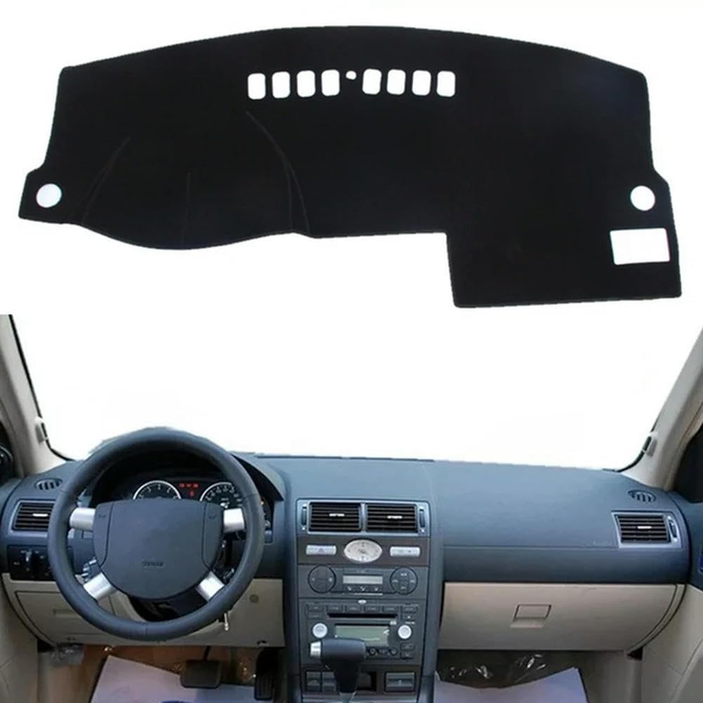 Auto-Armaturenbrett-Abdeckung, Armaturenbrett-Matte, für Ford Mondeo MK3 Fushion 2000–2006, Armaturenbrett-Abdeckung, Rutschfester Teppich-Schutzschild Auto-Armaturenbrett-Abdeckung, Armaturenbrett-Matte, für Ford Mondeo MK3 Fushion 2000–2006, Armaturenbrett-Abdeckung, Rutschfester Teppich-Schutzschild von YYNLIN