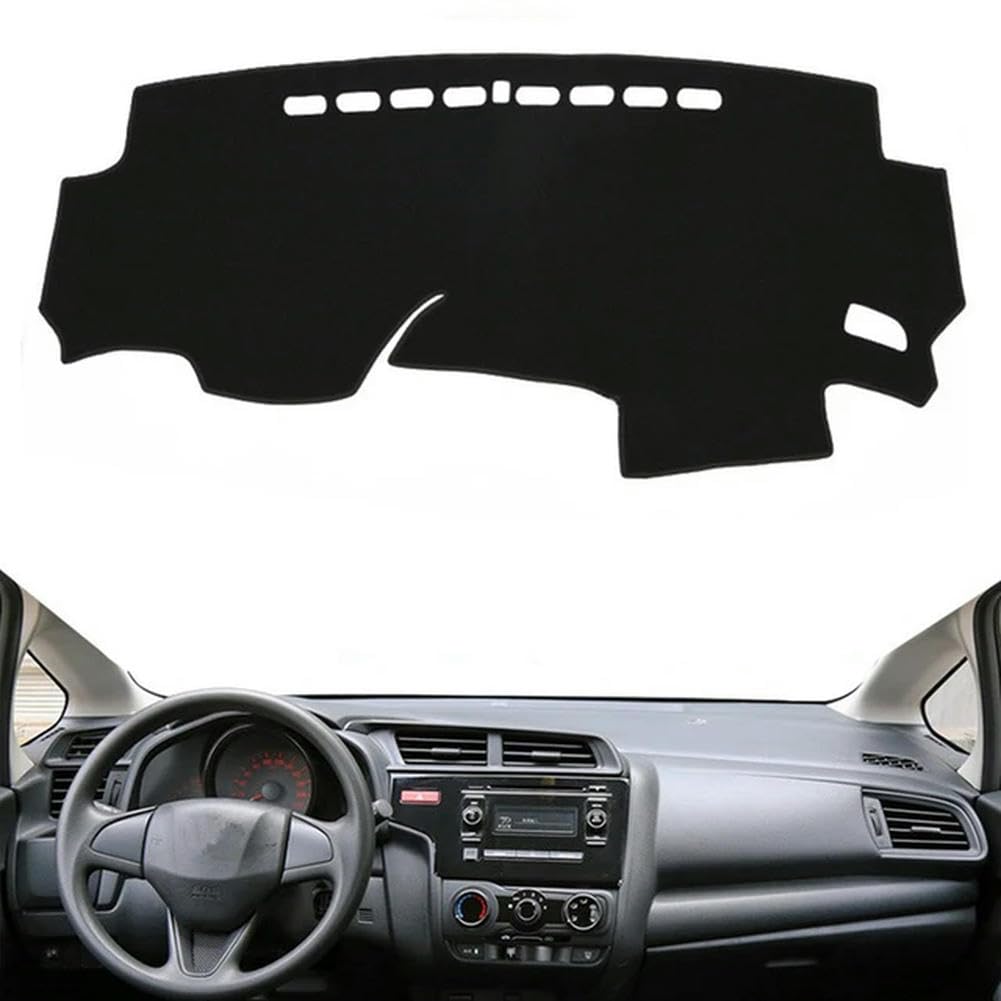 Auto-Armaturenbrett-Abdeckung, Armaturenbrett-Matte, für Honda Fit Jazz 2014–2019, Armaturenbrett-Abdeckung, Rutschfester Teppich-Schutzschild Auto-Armaturenbrett-Abdeckung, Armaturenbrett-Matte, für Honda Fit Jazz 2014–2019, Armaturenbrett-Abdeckung, Rutschfester Teppich-Schutzschild von YYNLIN