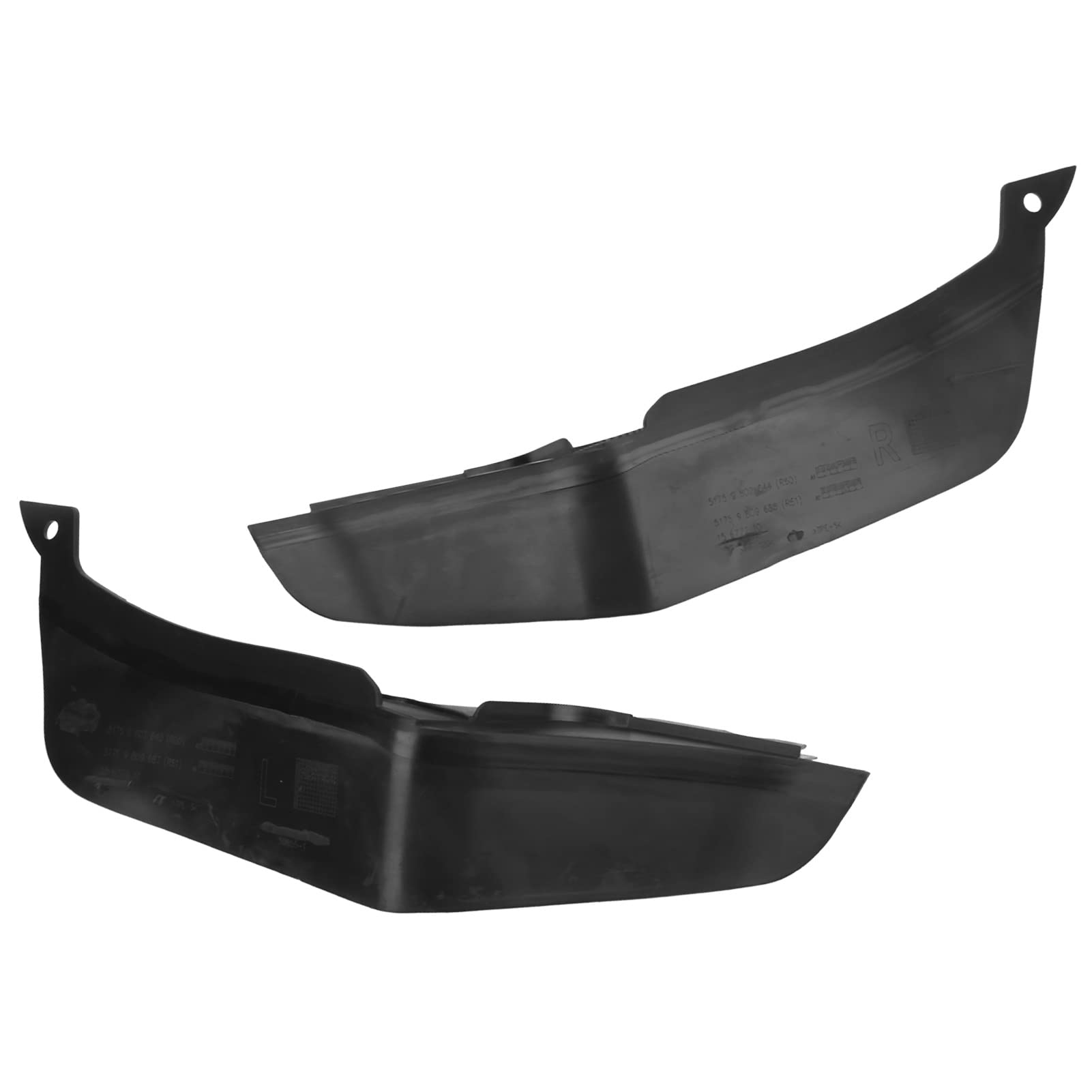 Spritzschutz für vordere Stoßstange, links, rechts, ABS-Kunststoff, schwarze Druckhebedichtung, Drucklippe für vordere Stoßstange, 51119802643, kratzfest für Auto Spritzschutz für vordere Stoßstange, links, rechts, ABS-Kunststoff, schwarze Druckhebedichtung, Drucklippe für vordere Stoßstange, 51119802643, kratzfest für Auto von YYQTGG