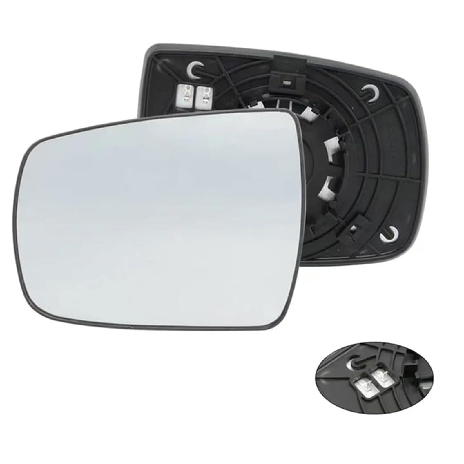 Spiegelglas Ersatz für Kia Sorento (XM) 2009-2012 2013 2014, Links Rechts Außenspiegel Spiegelglas Beheizbar mit Trägerplatte, AutozubehöR,Left von YYQWEE