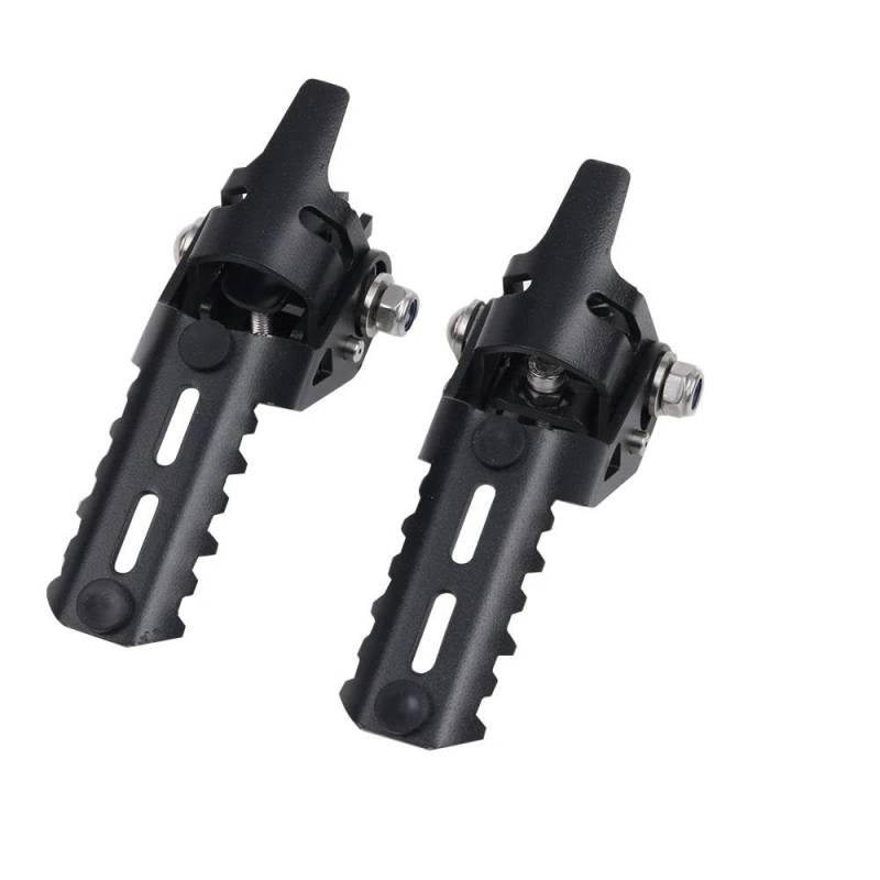 Für Hon&da CRF300L CRF300 Rally CRF 300 L CRF 300L Motorrad Zubehör Front Fahrer Autobahn Fußstütze Klappbare Fußrasten Schellen Fußstützen(Farbe:Schwarz) von YYSMO