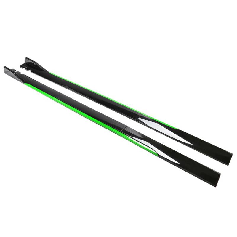 Auto Seitenschweller für ZR-V (2022 2023 2024), Seiten Schweller Splitter Lip Winglet Diffusor Anti Crash Body Kit Auto Zubehör,Green von YYTONGMN
