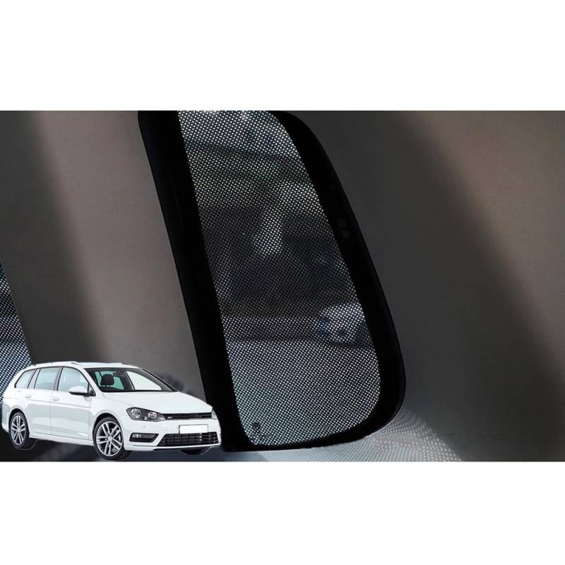 YYWDCAE Sonnenschutz Vorhang Auto für Golf 7 Variant 2012-2020, Seitenscheibe Heckscheibe Shades Magnetisch Sonnenblende Autofenster UV Schutz, Triangular Window- 2Pcs von YYWDCAE