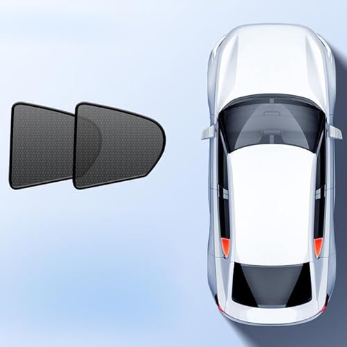 Magnetischer Sonnenschutz für Autoseitenfenster, Moskitonetz und Sonnenschutz für BMW 3 Series 2010-2025-Batterien, 2 Rear Triangular Windows [Note Model + Year] von YYuINbi