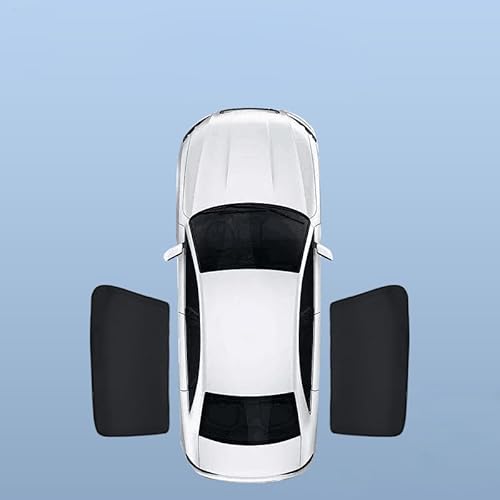 Magnetischer Sonnenschutz für Autoseitenfenster, Moskitonetz und Sonnenschutz für BMW X1-Batterien, 2 Pieces on The Rear Side von YYuINbi