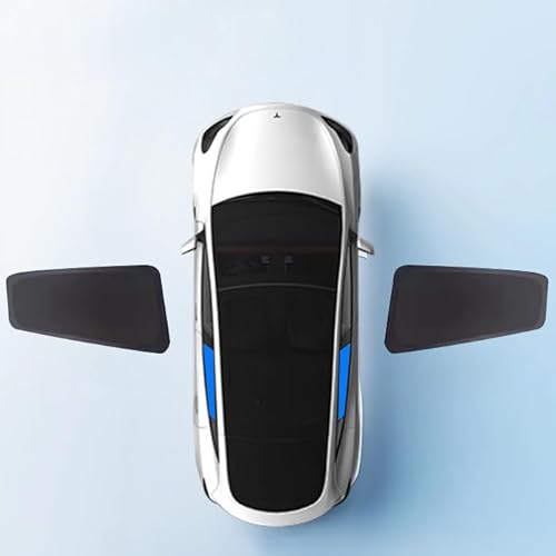 Magnetischer Sonnenschutz für Autoseitenfenster, Moskitonetz und Sonnenschutz für BMW X5 2006-2012-Batterien, [2 Pieces] Rear Side von YYuINbi