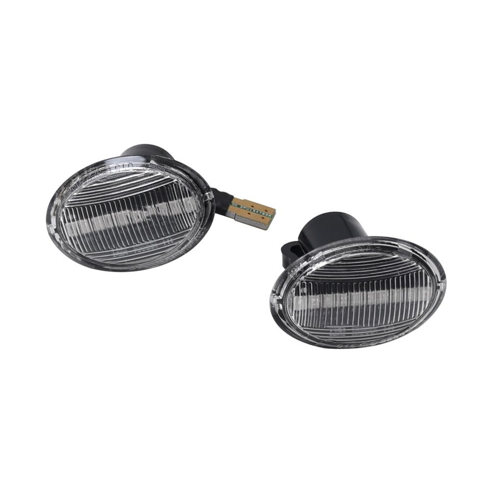 2 Stück Seitenmarkierungsleuchte Blinkerleuchte klar for FIAT for Ford KA for YPSILON for Maserati(Crystal) von YZADSXCL