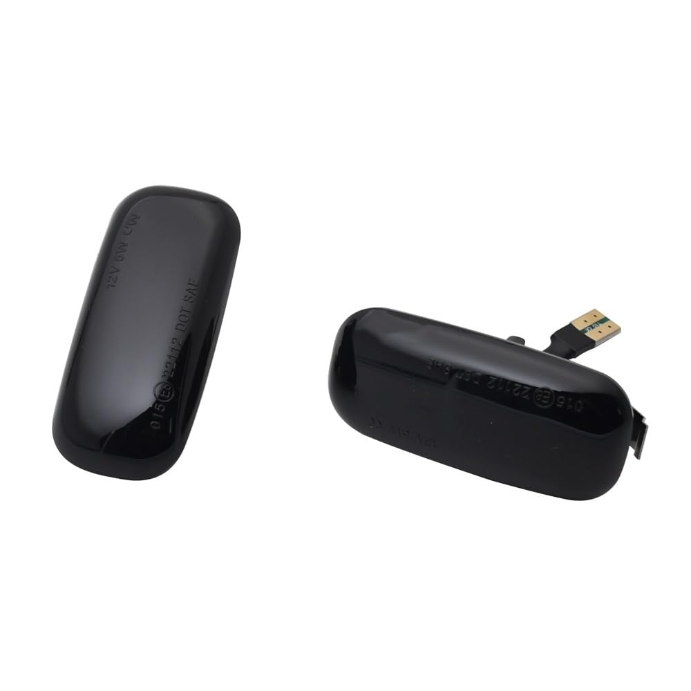 2 stücke Dynamische Blinker Seite Marker Sequentielle Anzeige Licht for Audi A3 S3 8P A4 S4 RS4 B6 b7 B8 A6 S6 RS6 C5 C7(Black) von YZADSXCL