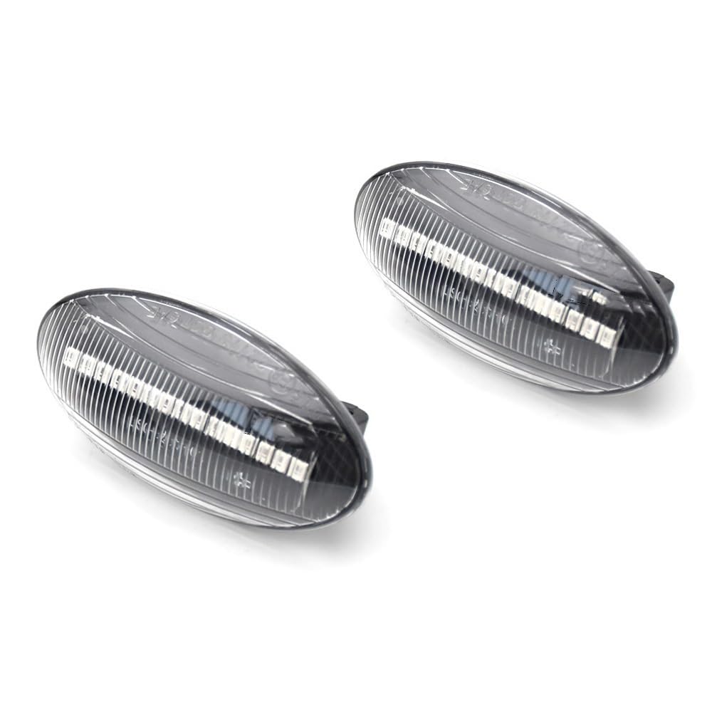 YZADSXCL 2 stücke Dynamische Sequentielle Blinker Lichter Seite Marker Lampe for Yaris for Corolla for Auris Mk1 E15 for RAV4 mk3 2005-2010(Crystal) von YZADSXCL