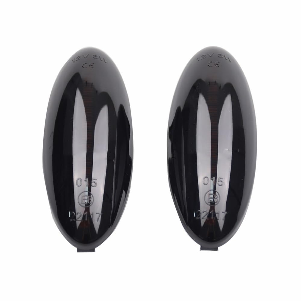 YZADSXCL 2 stücke Dynamische Sequentielle Blinker Lichter Seite Marker Lampe for Yaris for Corolla for Auris Mk1 E15 for RAV4 mk3 2005-2010(Smoked) von YZADSXCL