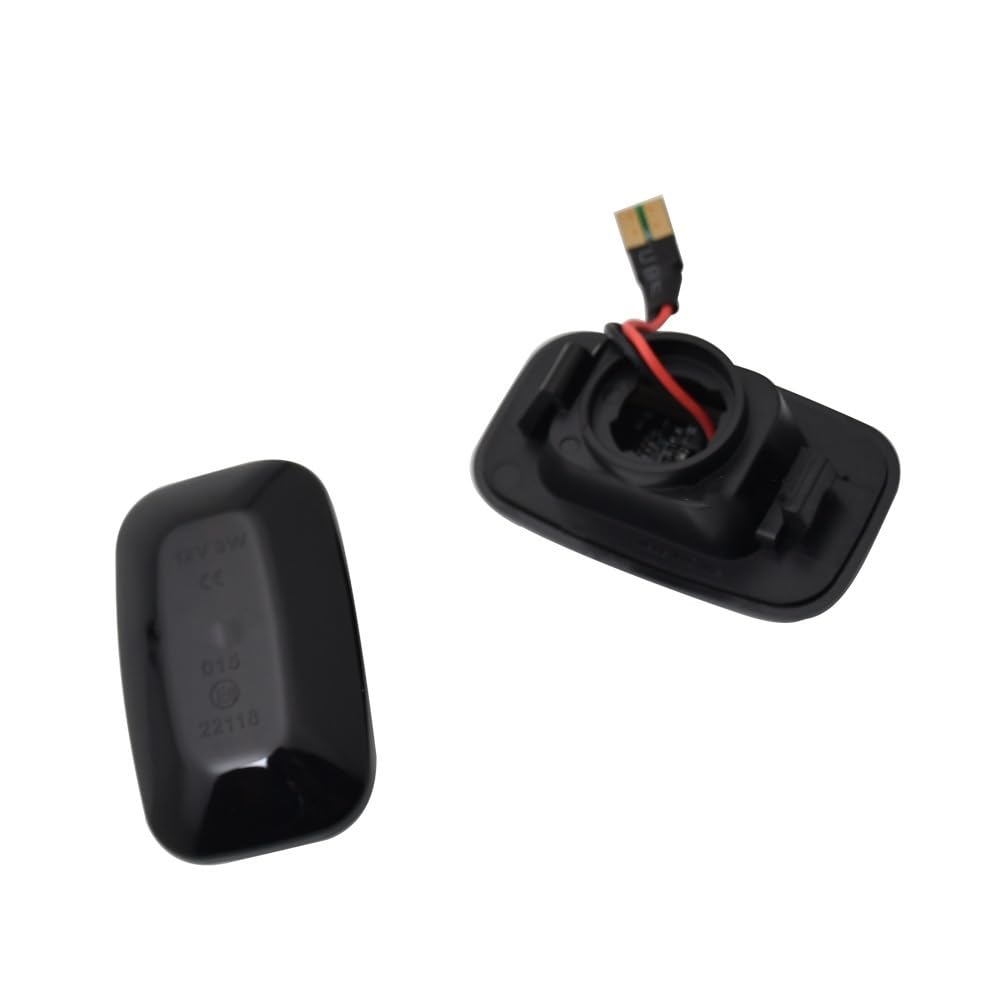 YZADSXCL 2 stücke Fließende Seite Marker Dynamische Blinker Licht Repeater Panel Lampe for Toyota Land Cruiser 70 80 100 Serie 1998-2007(Smoked) von YZADSXCL