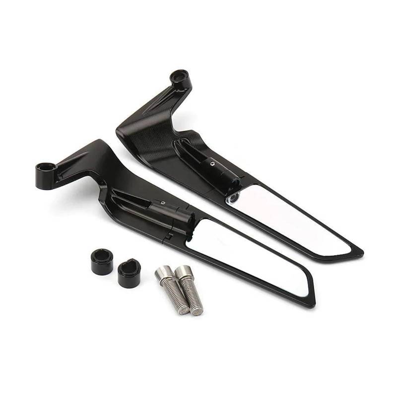 YZCSYBBF Für Kawasaki Z900 Z1000 Z800 Z750 Z650 Z300 Z250 Z125 Motorradspiegel Stealth Winglets Spiegel Kits für Drehen einstellen von YZCSYBBF