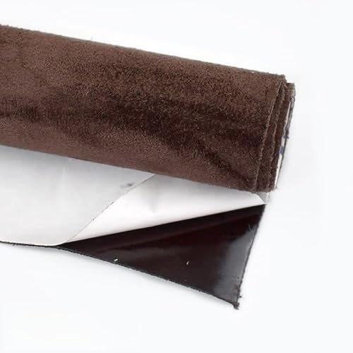 Autohimmelstoff,Dachhimmel Stoff 0,8 mm dick, selbstklebend, Klebeband, Reparaturflicken, Auto-Innenausstattung, dekoratives DIY(Coffee) von YZWHKJ