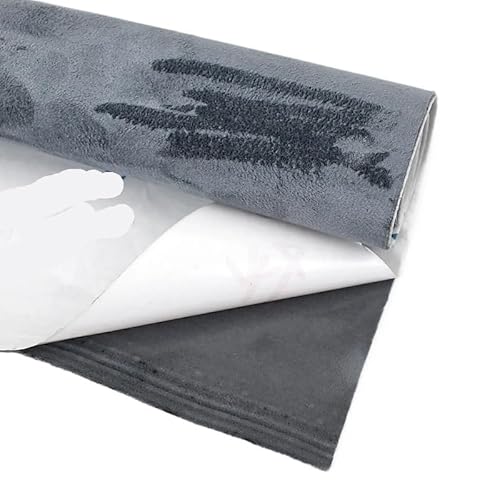 Autohimmelstoff,Dachhimmel Stoff 0,8 mm dick, selbstklebend, Klebeband, Reparaturflicken, Auto-Innenausstattung, dekoratives DIY(Gray) von YZWHKJ