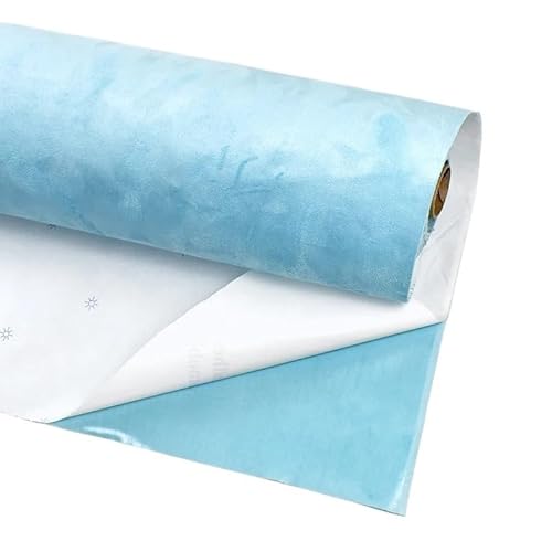 Autohimmelstoff,Dachhimmel Stoff 0,8 mm dick, selbstklebend, Klebeband, Reparaturflicken, Auto-Innenausstattung, dekoratives DIY(LightBlue) von YZWHKJ