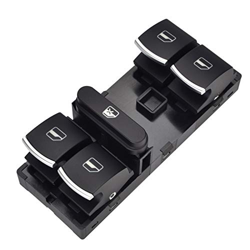 Fensterheber Schalter,Fensterhebersteuerung Elektrische Master-Fensterschalter-Taste Passend für VW MAGOTAN SAGITAR Golf MK5 MK6 GTI Rabbit Passat B6 CC 5ND 959 857 von YZWHKJ