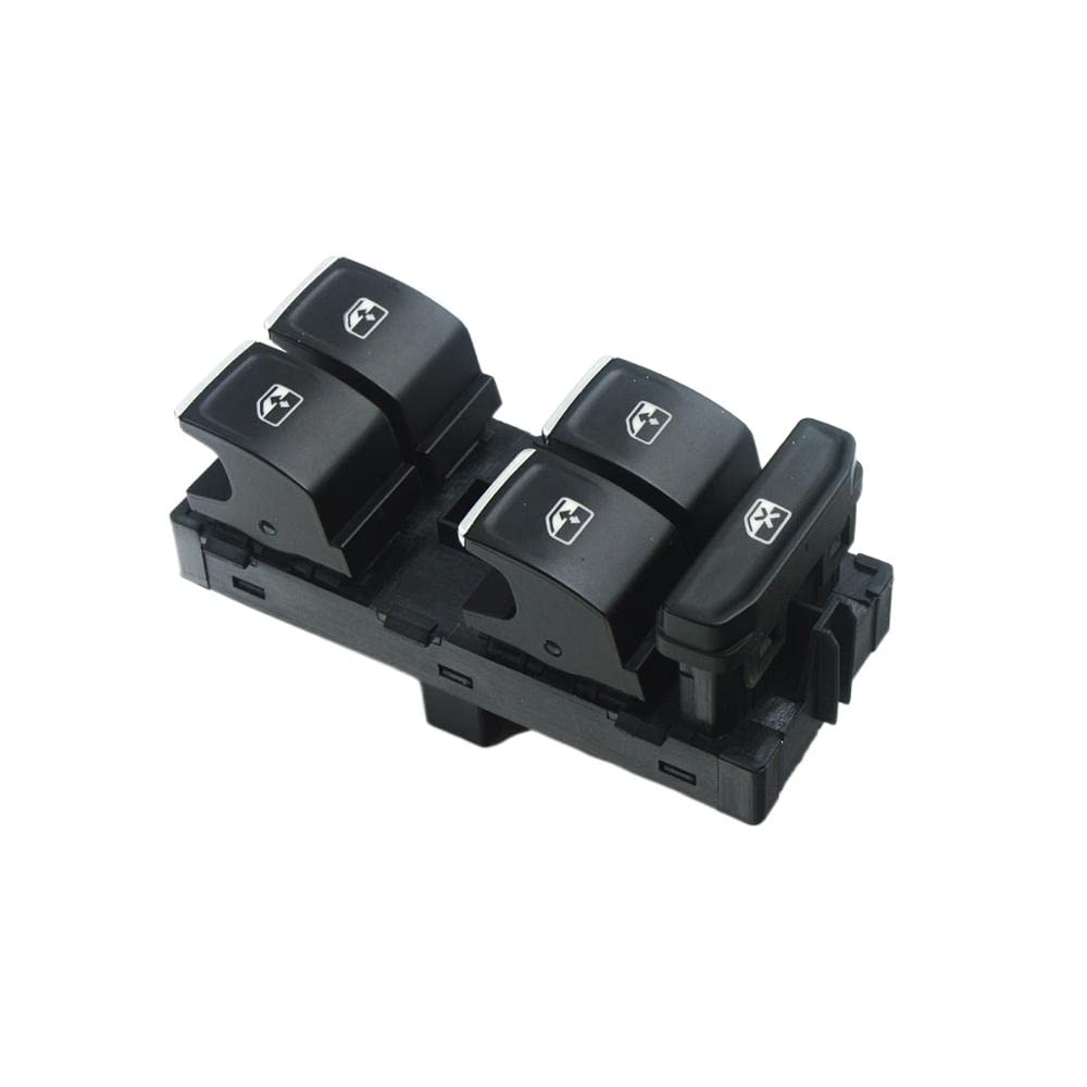 Fensterheber Schalter,Fensterhebersteuerung Leistungsfenster Switch Control-Taste fit verwendung für Volkswagen VW Golf MK7 Passat B8 Touran 2014 2015 2016 2017 2018 OE: 5G0959857A(Chrome) von YZWHKJ
