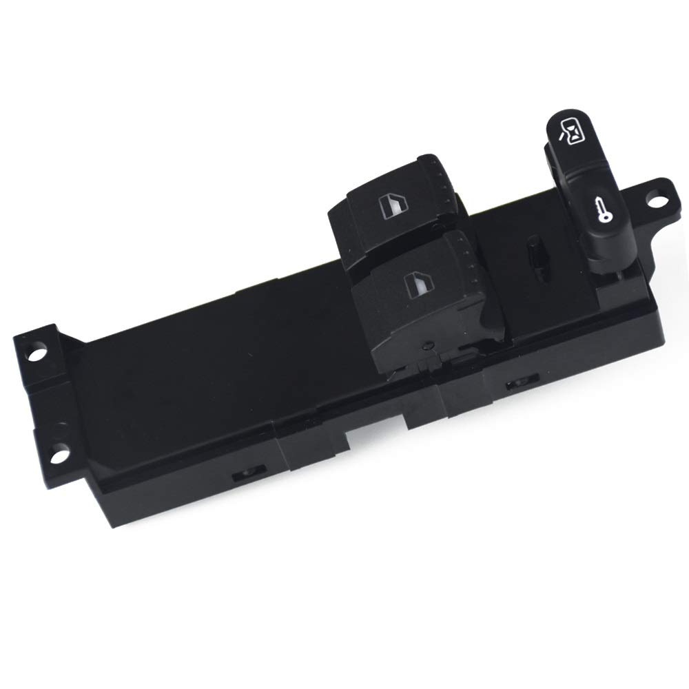 Fensterheber Schalter,Fensterhebersteuerung Neueste Power-Fenster-Schalter fit verwendung für Skoda Fabia Octavia Passend für Volkswagen Passend für VW Golf MK4 Doppeltür(Red) von YZWHKJ